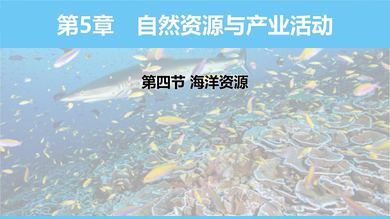 中图版(2024)七下地理课件 第五章 第四节 海洋资源第1页