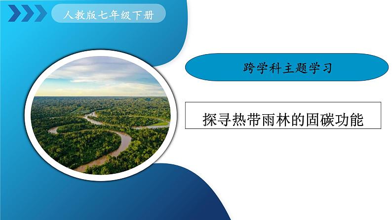 人教版七下 10.3《跨学科主题学习》 探寻热带雨林的固碳功能 课件第1页