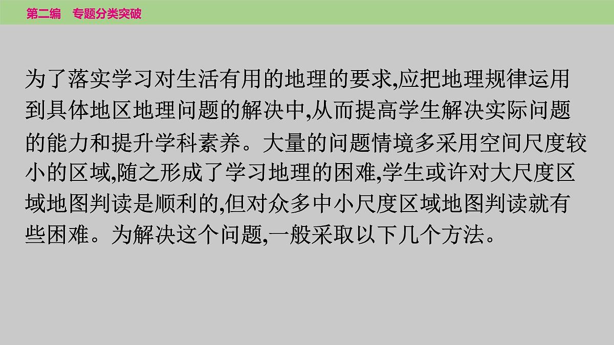 2025年中考地理二轮复习专题突破课件---专题六 局部区域地图的判读第2页