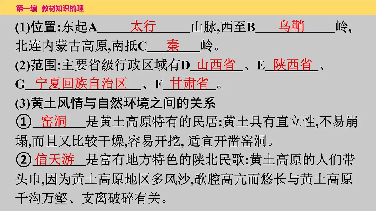 2025年中考地理一轮复习教材整理课件---第六章 第二课时 黄土高原、北京第3页