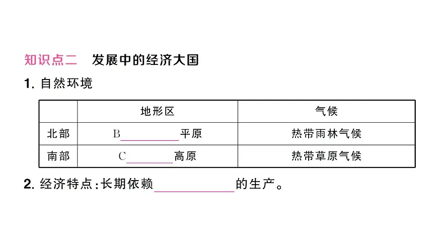 初中地理新人教版七年级下册第十章第二节 巴西作业课件2025春第4页