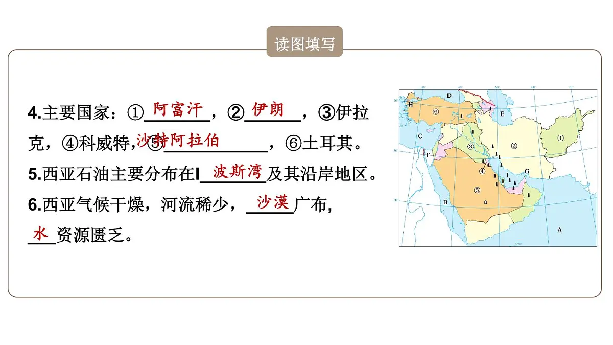 初中地理新人教版七年级下册第九章综合复习教学课件2025春第6页
