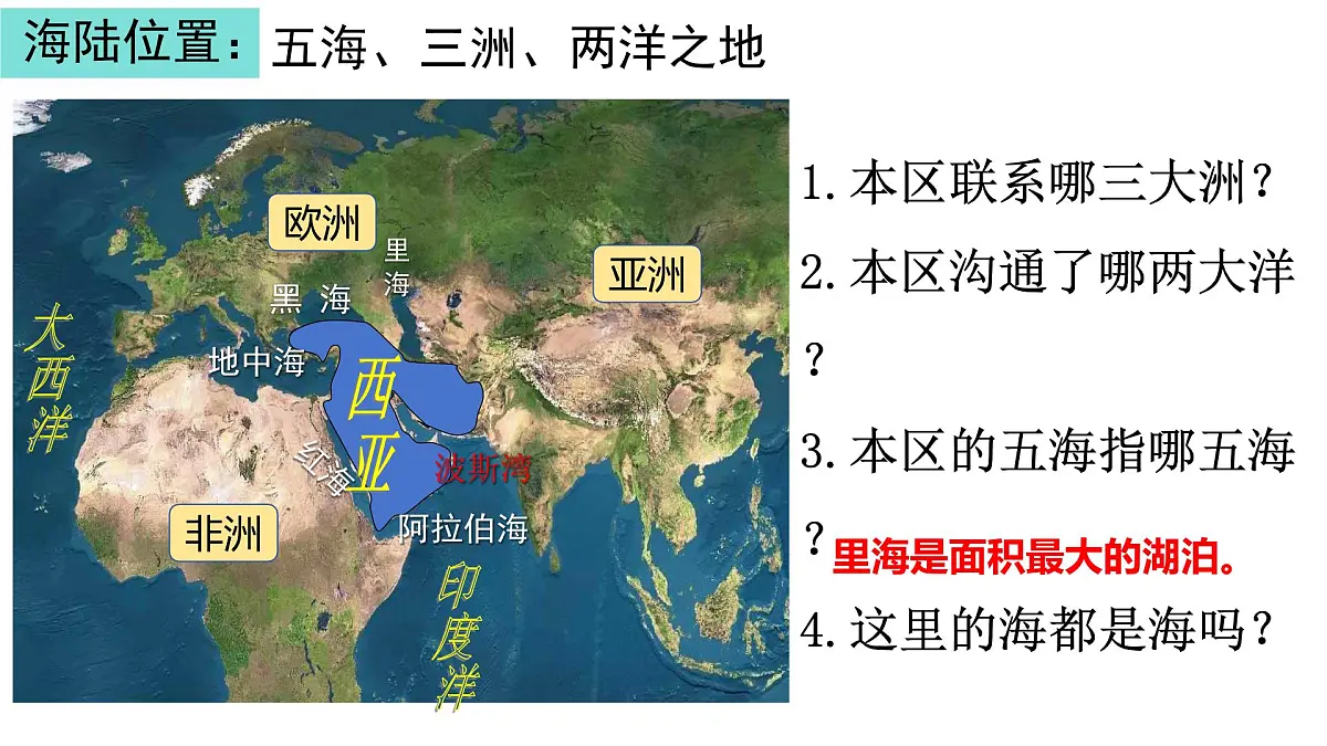 6.2 西亚第一课时课件-2024-2025学年晋教版地理七年级下册第5页