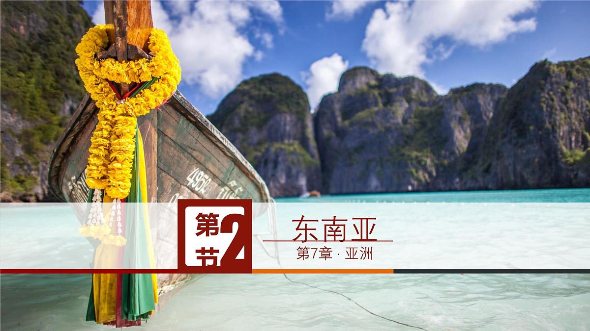 初中 地理 人教版(2024) 七年级下册(2024) 第八章第二节 东南亚 课件第1页