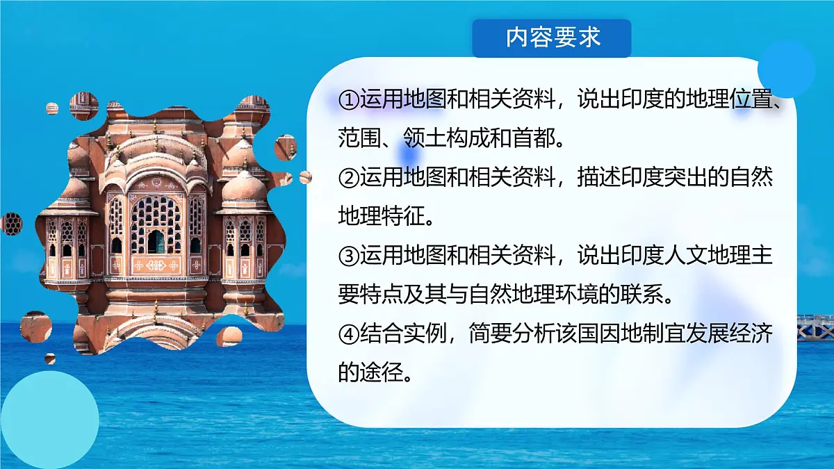 初中 地理 人教版(2024) 七年级下册(2024) 第八章 第三节 印度 课件第3页