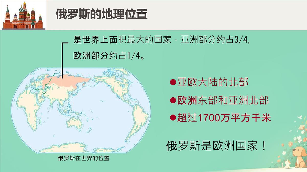 初中 地理 人教版(2024) 七年级下册(2024) 第八章第四节 俄罗斯 课件第7页