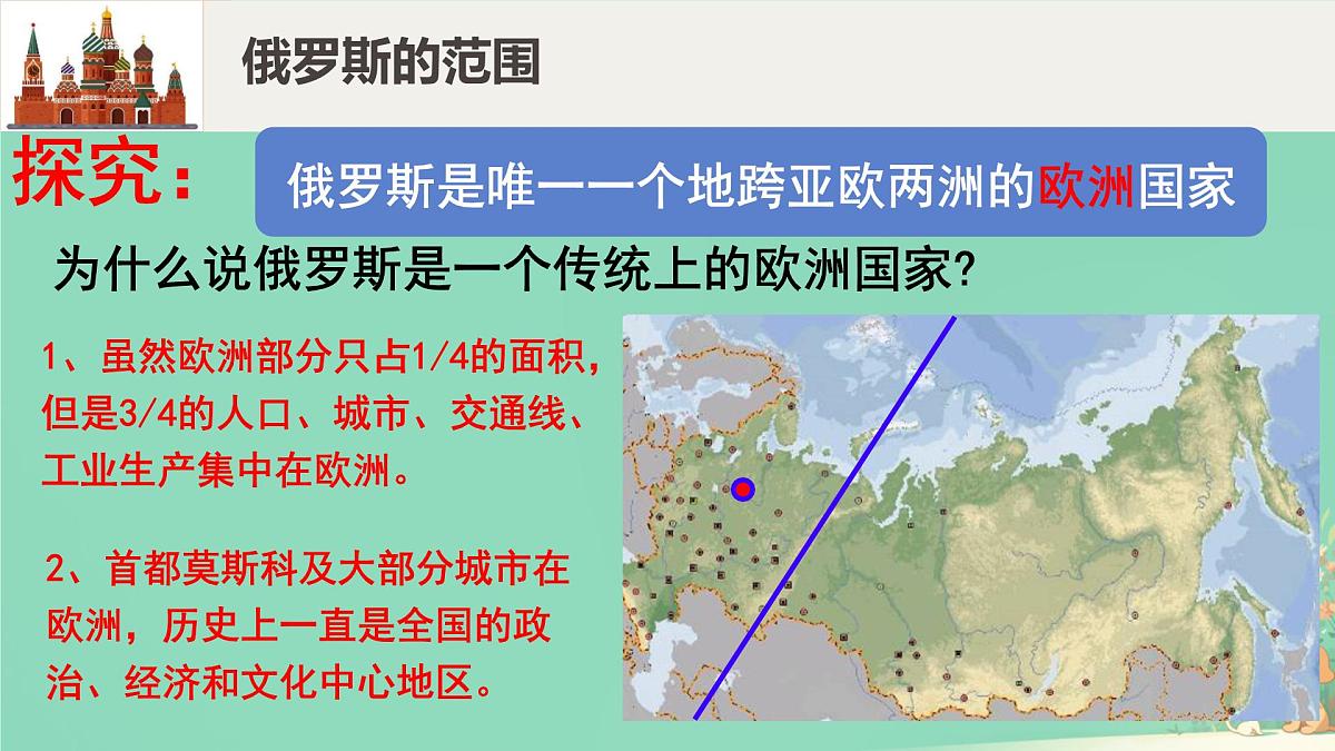 初中 地理 人教版(2024) 七年级下册(2024) 第八章第四节 俄罗斯 课件第8页