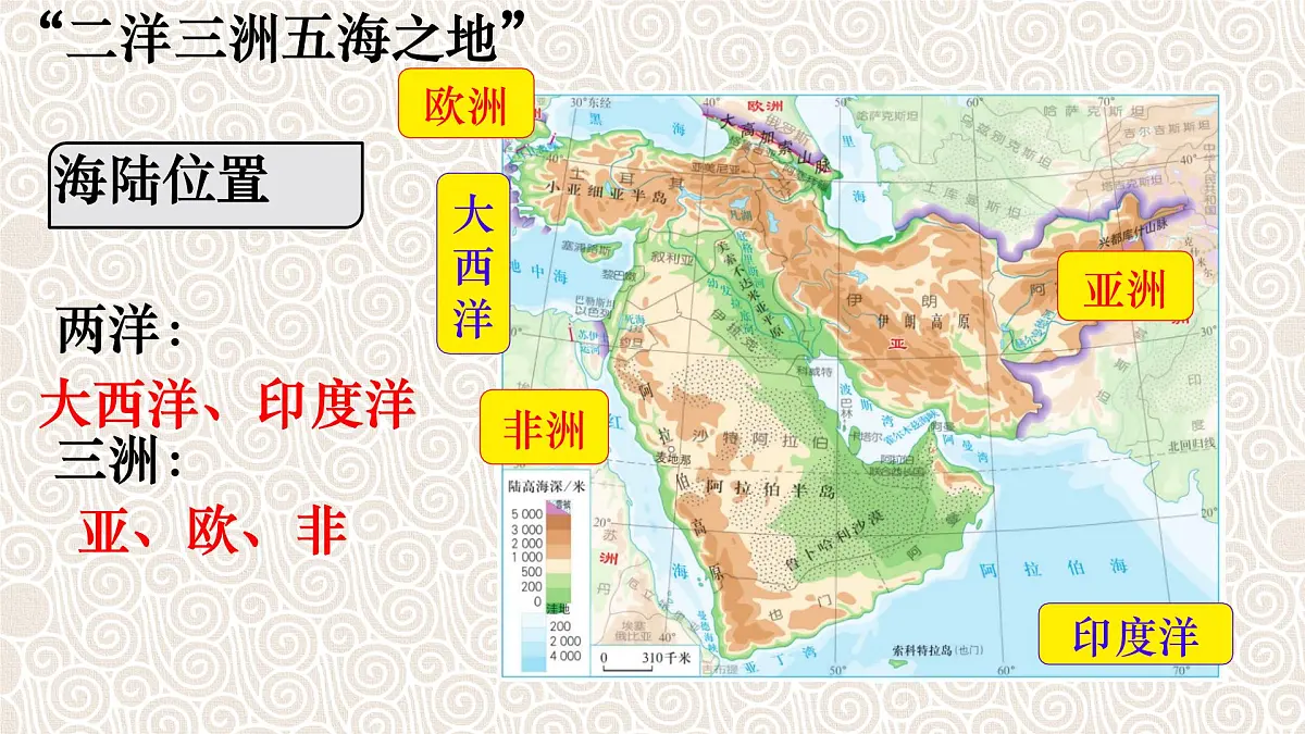 初中 地理 人教版(2024) 七年级下册(2024) 第九章第一节 西亚 课件第5页