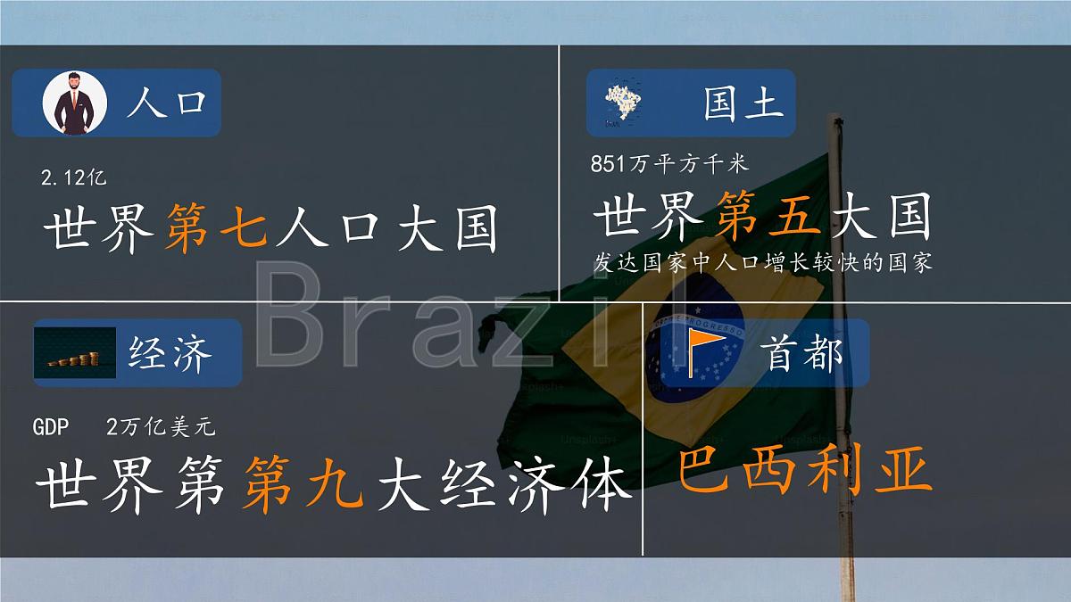 初中 地理 人教版(2024) 七年级下册(2024) 第十章第二节 巴西 课件第4页