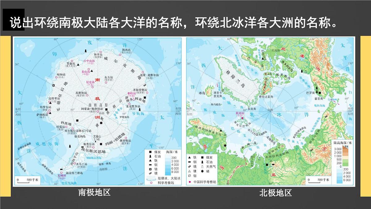 初中 地理 人教版(2024) 七年级下册(2024) 第十一章 极地地区 课件第4页