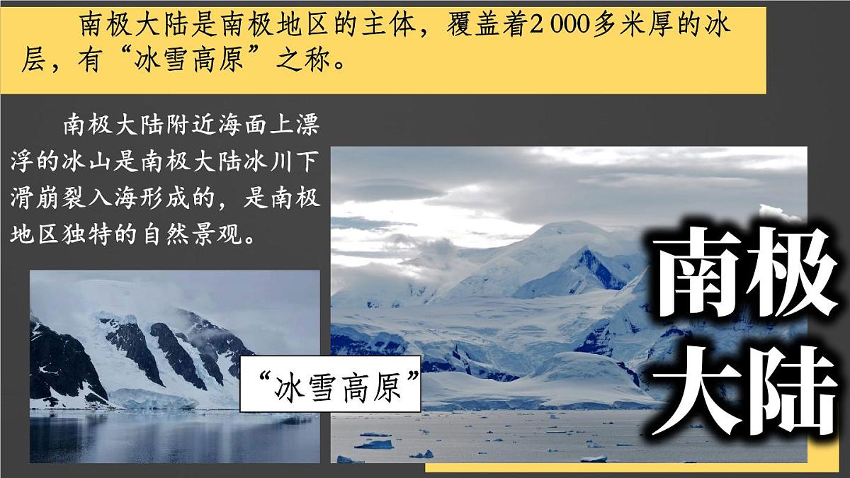 初中 地理 人教版(2024) 七年级下册(2024) 第十一章 极地地区 课件第7页