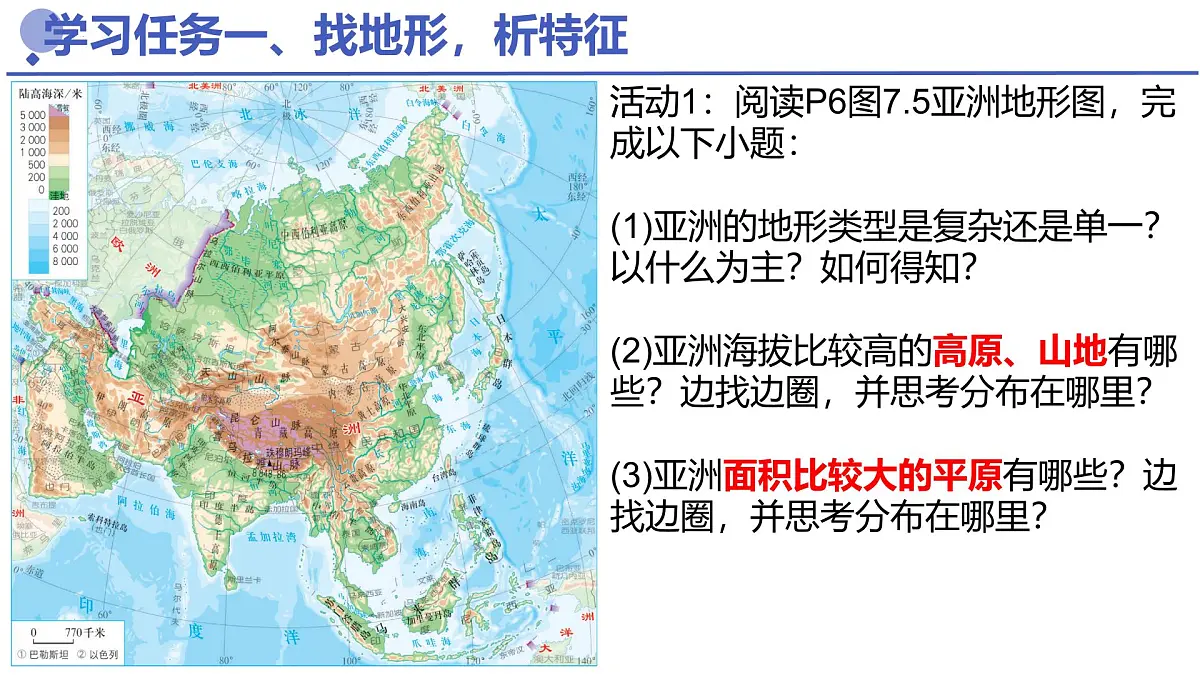 初中 地理 人教版(2024) 七年级下册(2024) 第七章第一节 自然环境 课件第4页