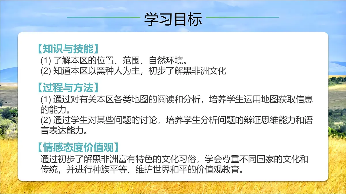 新人教版地理七下 9-3《撒哈拉以南非洲》-教学课件(第1课时)第2页
