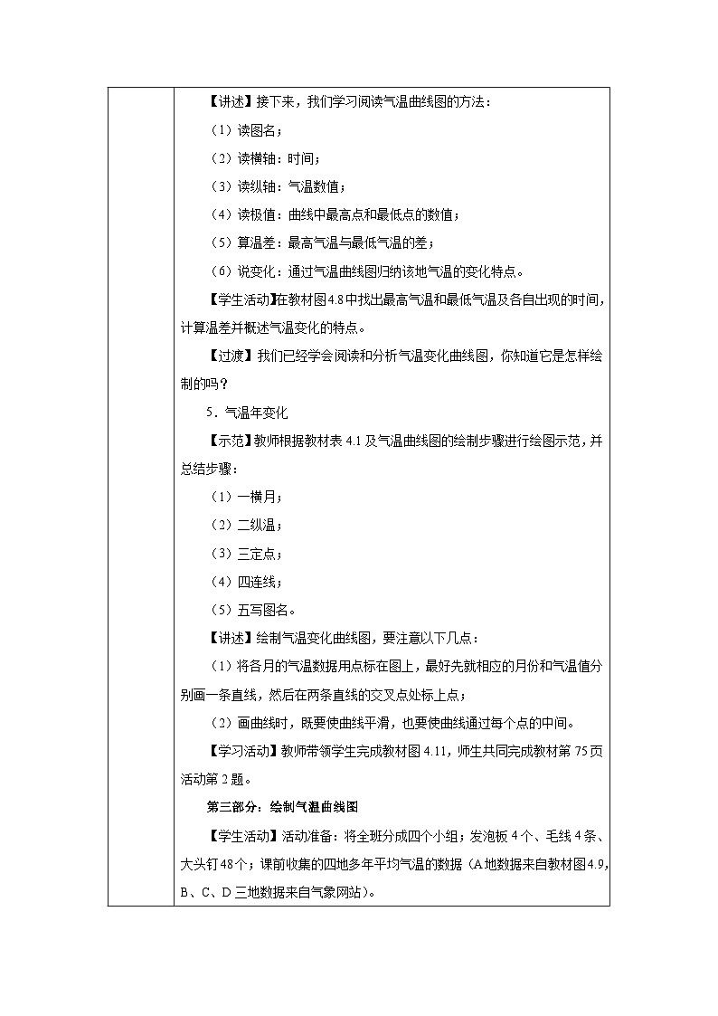 新人教版地理七上 4-2《氣溫的變化與分布》-教學設計(第1課時)第3頁