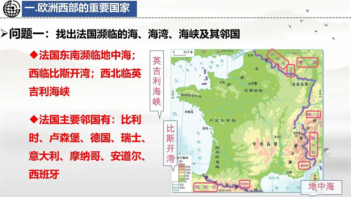 初中地理湘教版(2024)七年级下册9.4 法国 课件第8页