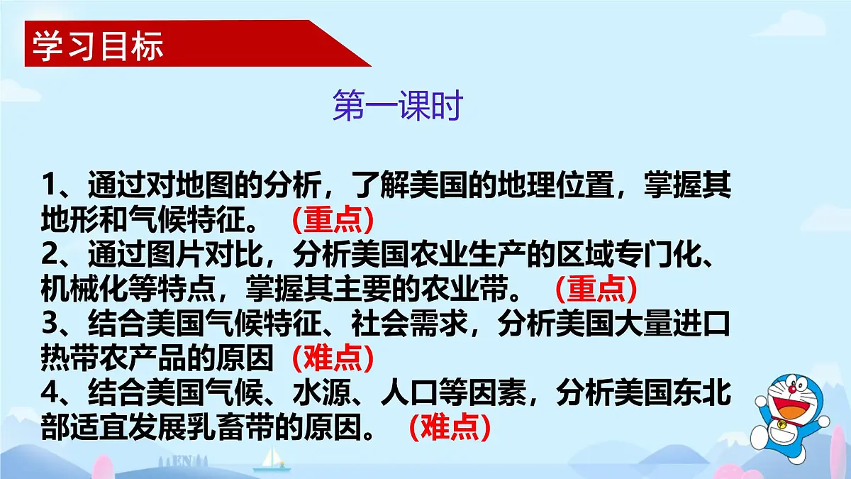 初中地理湘教版(2024)七年级下册9.5 美国(共2课时) 课件第2页