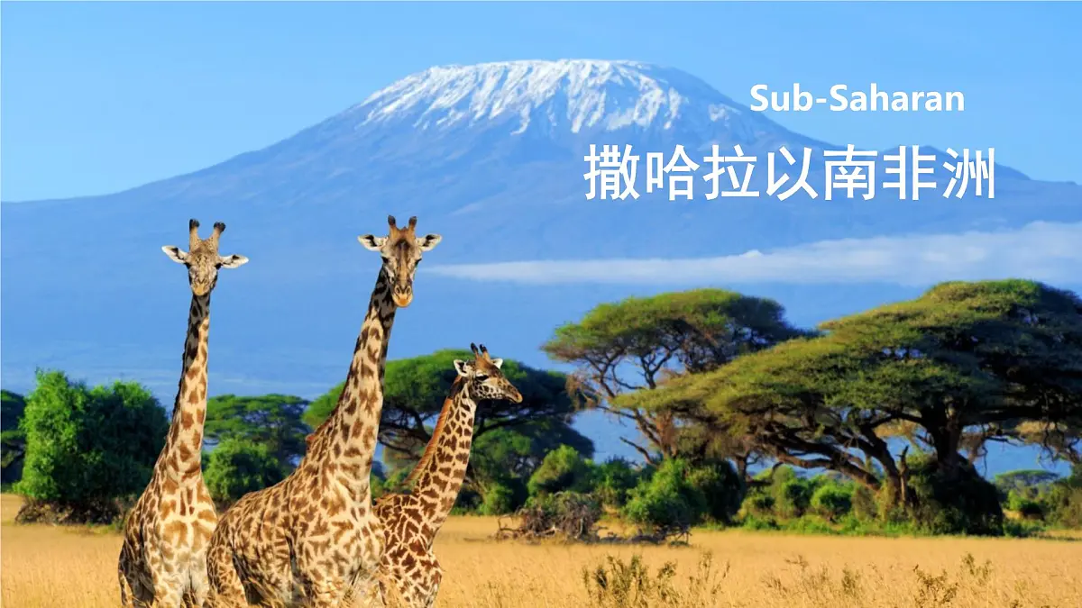 初中地理粤教粤人版(2024)七年级下册7.1 撒哈拉以南非洲 课件第1页