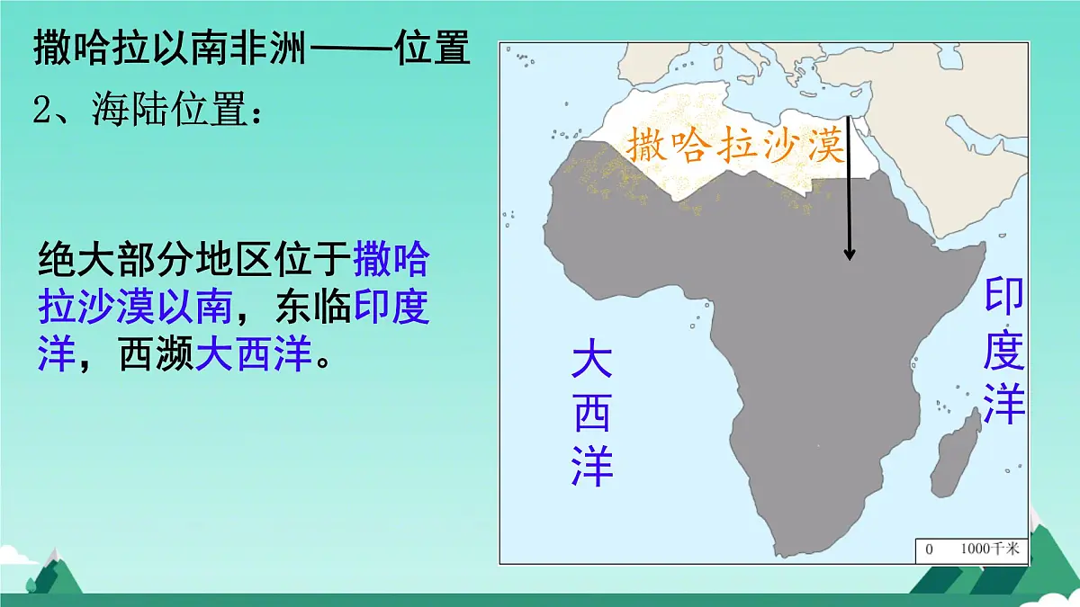 初中地理粤教粤人版(2024)七年级下册7.1 撒哈拉以南非洲 课件第4页