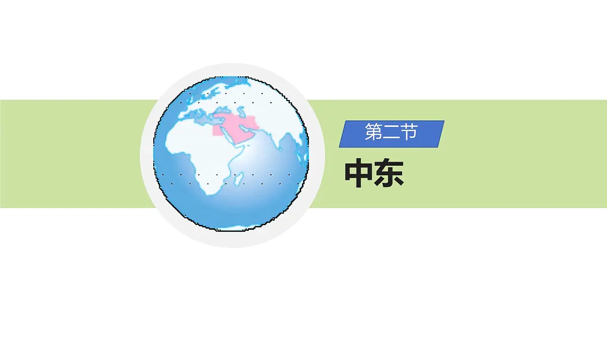 初中地理粤教粤人版(2024)七年级下册7.2 中东 课件第1页