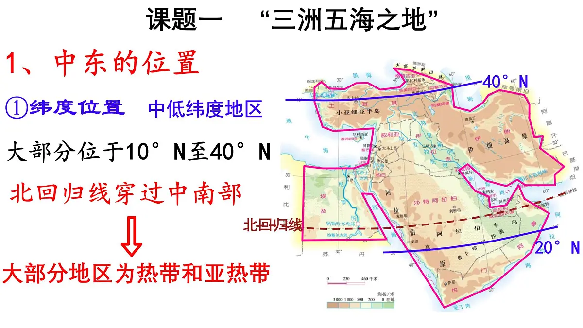 初中地理粤教粤人版(2024)七年级下册7.2 中东 课件第4页
