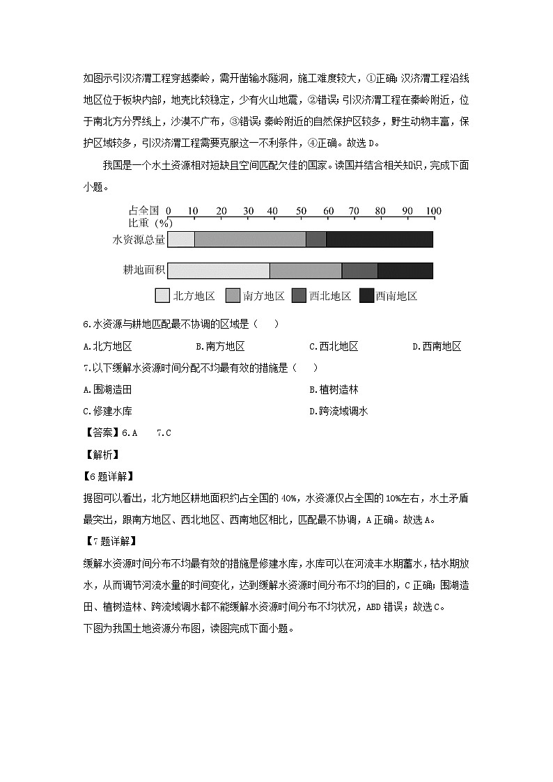 2023-2024学年陕西省西安市莲湖区七年级下学期期中考试地理试卷(解析版)第3页