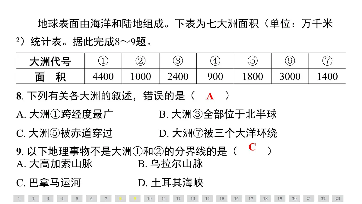 第三章 陆地和海洋 人教版(2024)地理七年级上册课件第5页