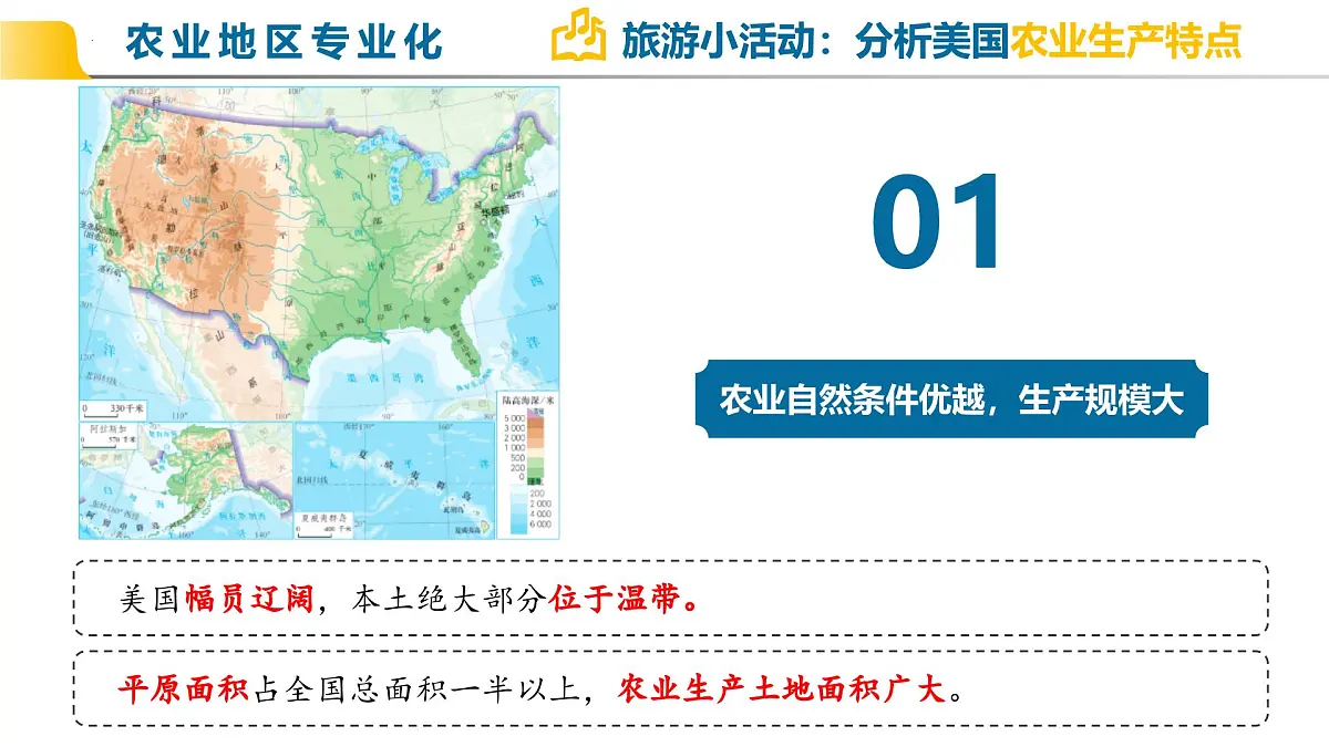 10.1.2+美国(第2课时+农业地区专业化和资源消耗大国)(课件)七年级地理下册人教版第7页