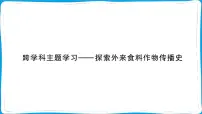 初中地理人教版(2024)七年级上册(2024)【跨学科主题学习】探索外来食料作物传播史示范课ppt课件