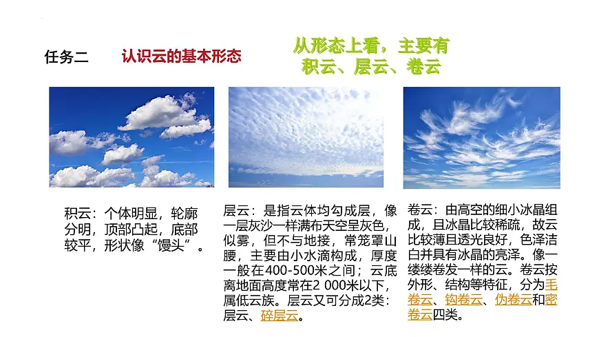 初中地理 湘教版2024七年级上册第五章+探究与实践++看云识天气+课件第4页