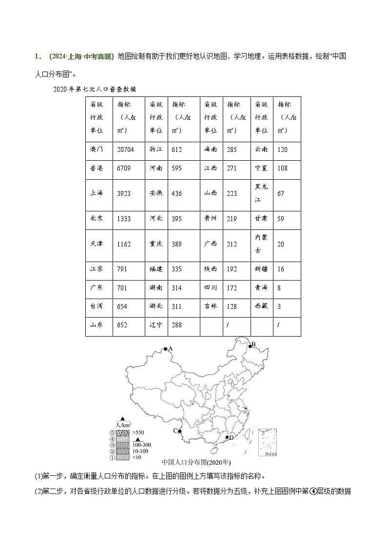 2025年中考地理答题技巧与模式(通用版)专题03图表绘制类(学生版+解析)特训第2页