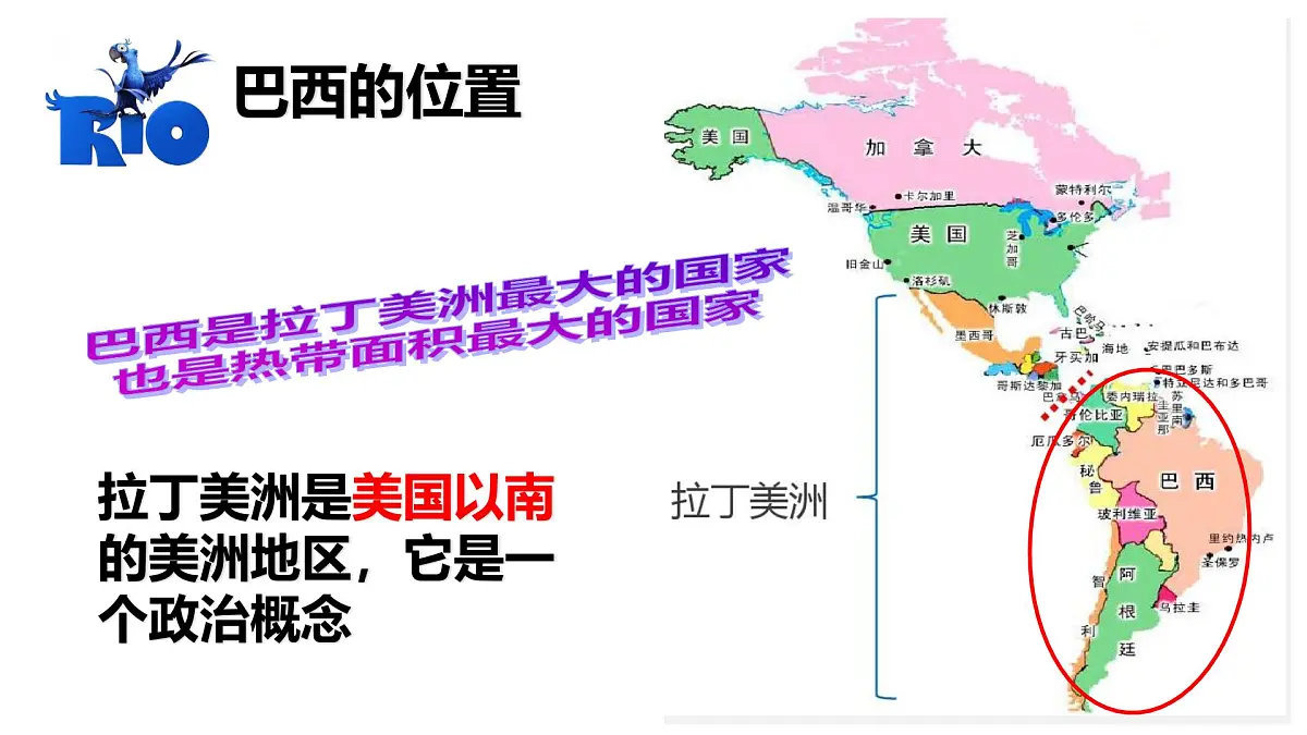人教版地理七年级下册10.2《巴西》(第一课时)课件第4页