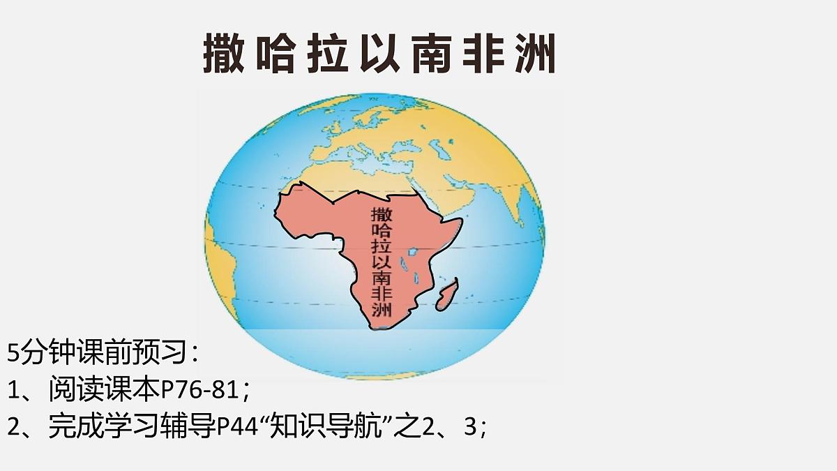 人教版地理七年级下册9.3《撒哈拉以南非洲》第2课时教学课件第1页