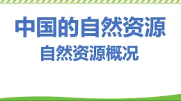 第三章第一節(jié) 自然資源概況（課件）-八年級上冊地理（湘教版）