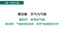 第四章　天氣與氣候 習題課件（7份打包）人教版（2024）地理七年級上冊（有答案）