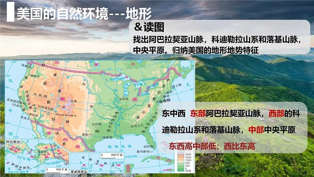 2024-2025学年晋教版地理七年级下册 7.1认识美国课件第7页