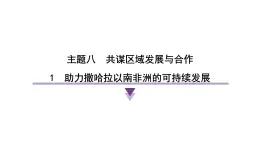 2024-2025学年晋教版地理七年级下册 8.1 助力撒哈拉以南非洲的可持续发展课件