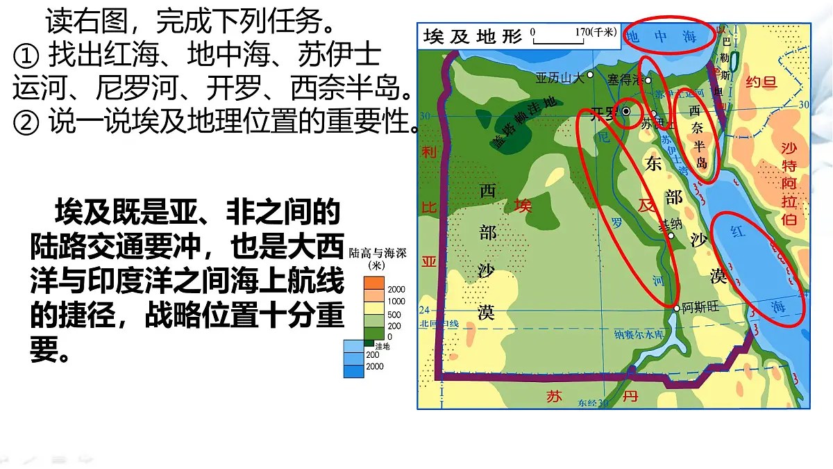 初中 地理 湘教版(2024)七年级下册9.2 埃及 课件第5页