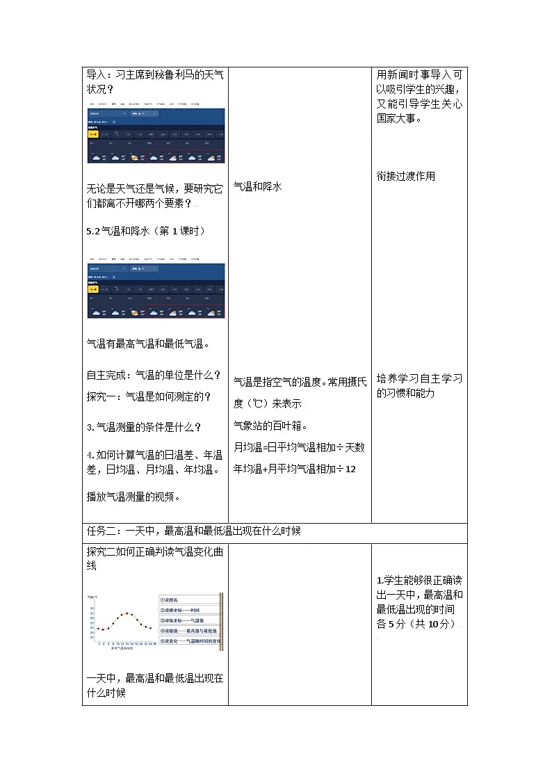 【大单元教学】5.2气温和降水(第1课时) 教学设计第3页