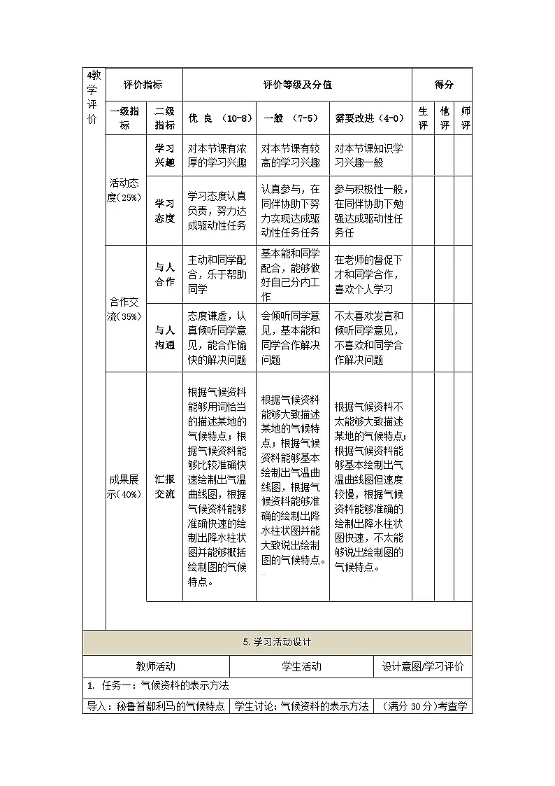 【大单元教学】5.2气温和降水(第3课时) 教学设计第2页