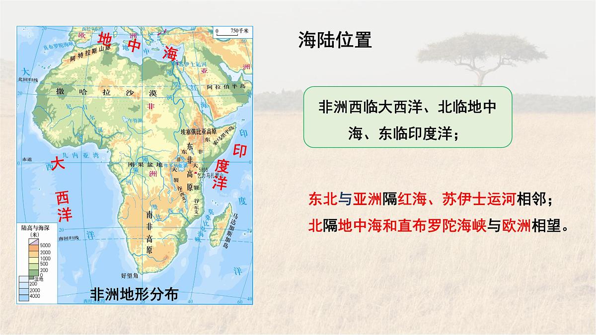 初中 地理 湘教版(2024)七年级下册7.2 非洲(第一课时) 课件第6页