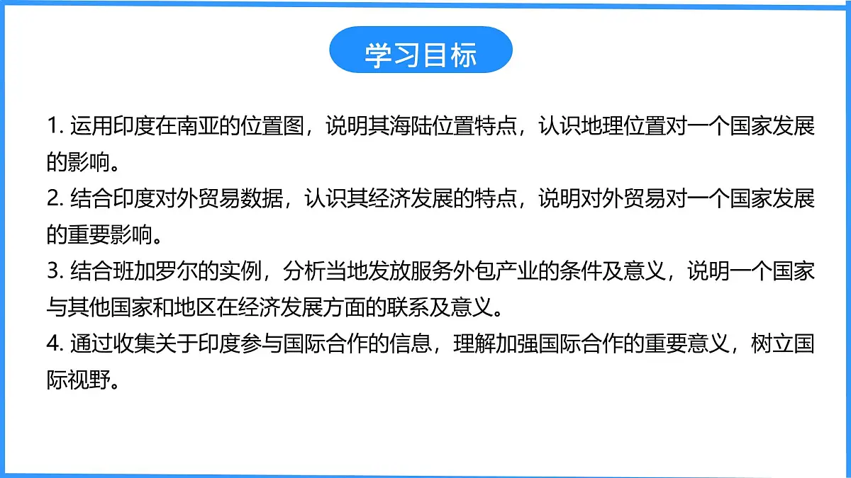 初中 地理 粤教粤人版(2024)七年级下册8.3 印度 课件第2页