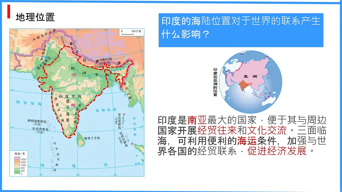 初中 地理 粤教粤人版(2024)七年级下册8.3 印度 课件第6页