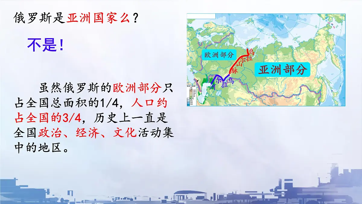 初中 地理 粤教粤人版(2024)七年级下册7.3 俄罗斯 课件第6页