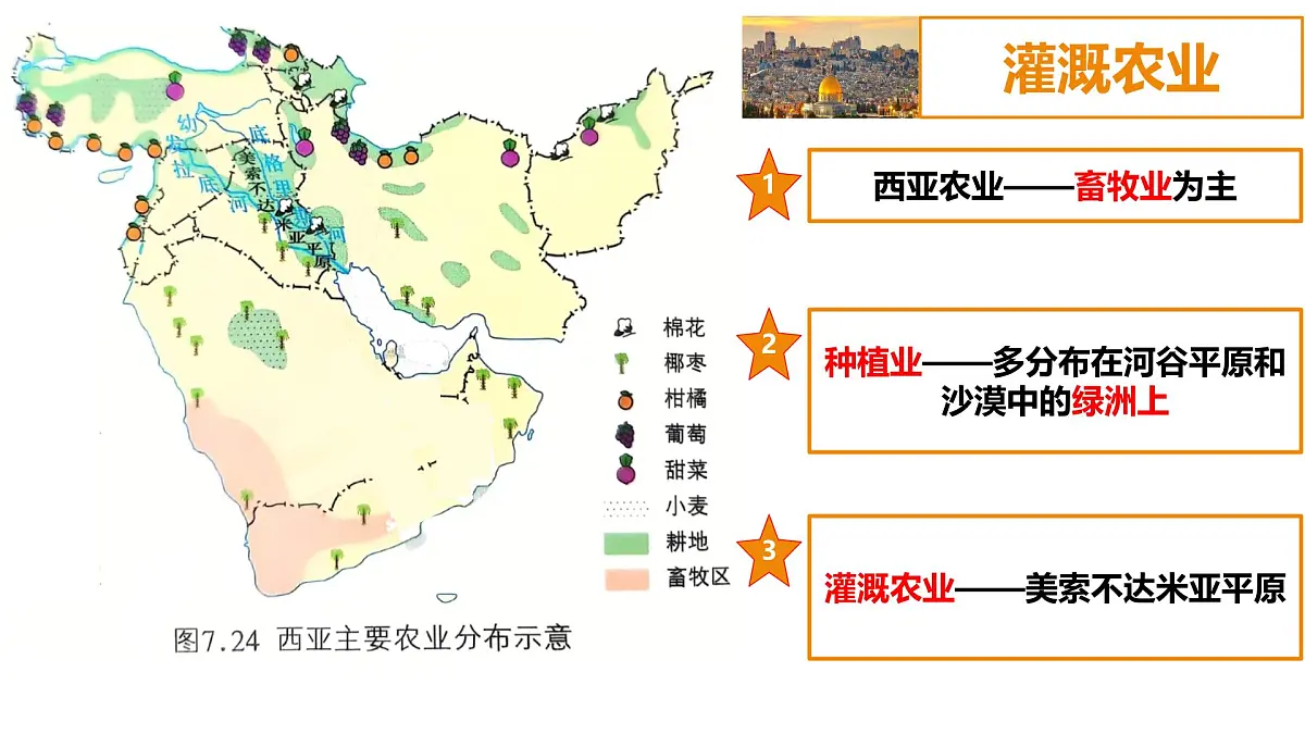 2024-2025学年七年级地理下册(商务星球版2024)7.2 西亚(第2课时)课件第6页