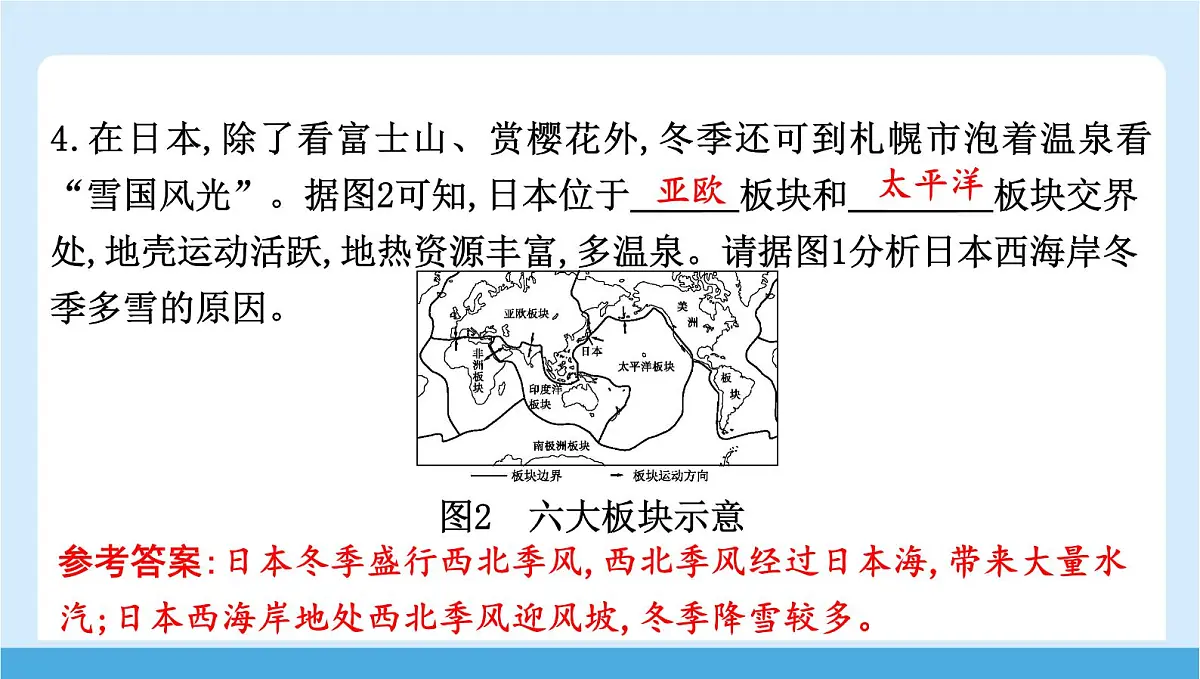 2024-2025学年七年级地理下册(商务星球版2024)8.1 日本 第一课时 地狭人稠的岛国 课件第8页