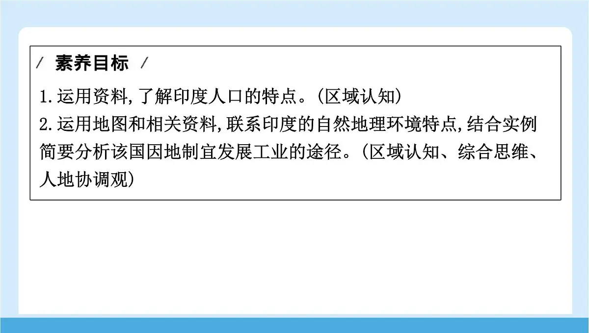 2024-2025学年七年级地理下册(商务星球版2024)8.2 印度 第二课时 发展中的大国 课件第2页