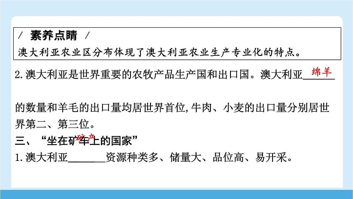 2024-2025学年七年级地理下册(商务星球版2024)8.4 澳大利亚 课件第7页