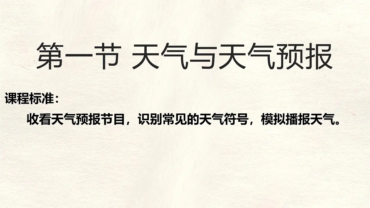 湘教版(2024年)地理七年级上册 5.1 天气与天气预报 课件第1页
