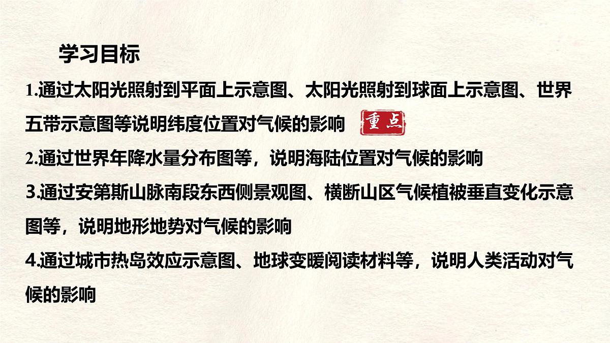 湘教版(2024年)地理七年级上册 5.3 影响气候的因素 课件(1)第2页