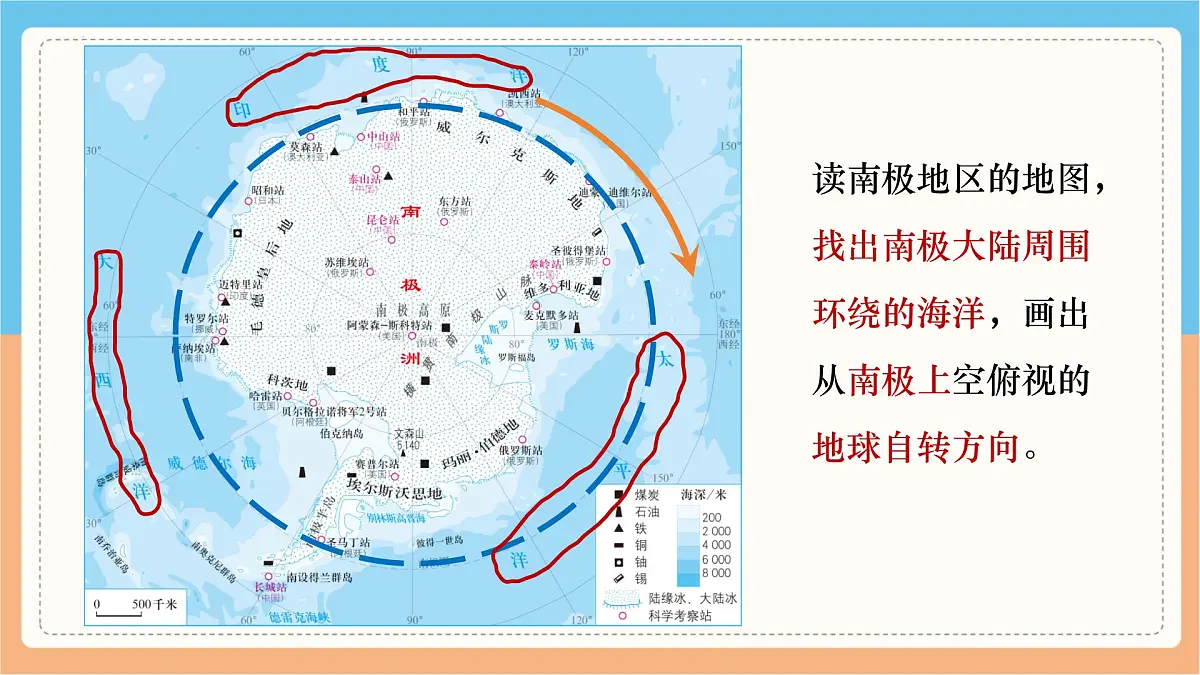 人教版地理七年级下册第十一章《极地地区》课件第3页